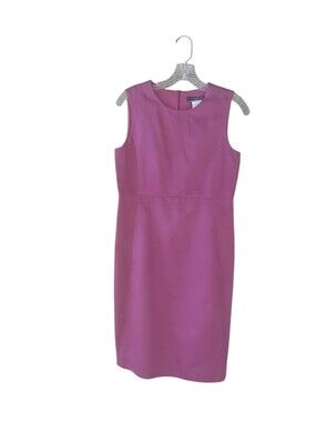 'S MaxMara Pink Sleeveless Midi Sheath Dress Size 6